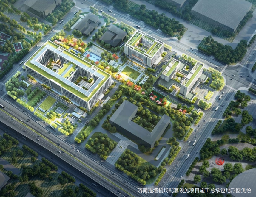 濟(jì)南遙墻機(jī)場配套設(shè)施項目施工總承包地形圖測繪